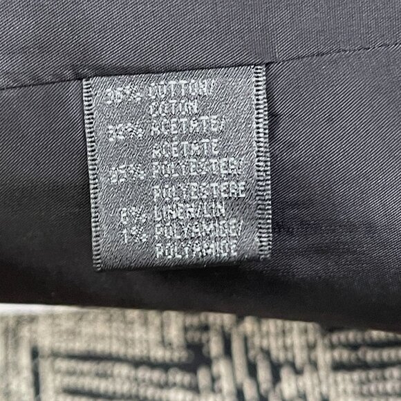 Lafayette 148 3/4 Length Lightweight Woven Abstract Jacket Trench Coat Size 4 - Picture 8 of 8